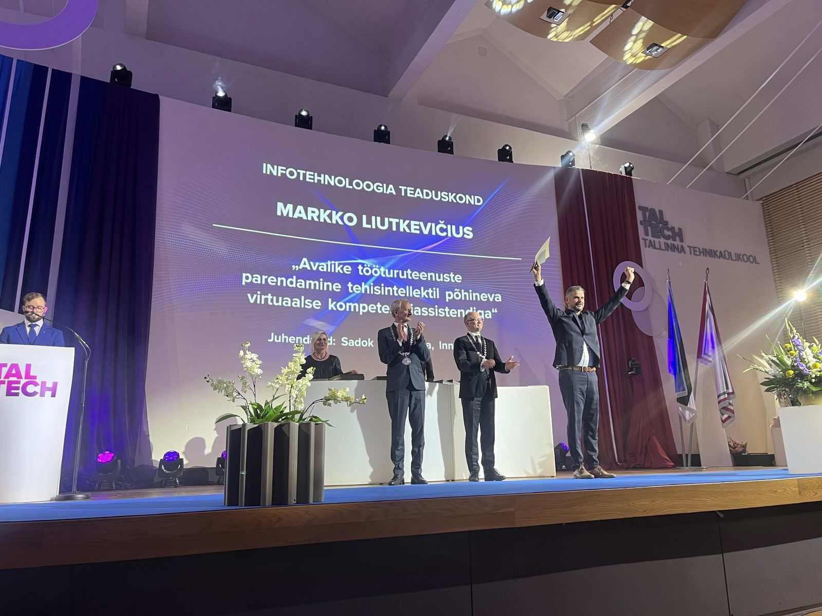 Doktoridiplomi vastuvõtmine TalTechis 2024.